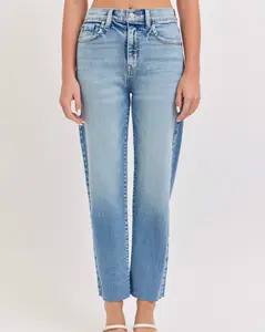 Taylor High Rise Straight Jeans (Medium Denim)