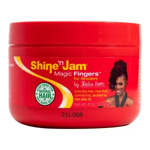 Shine-n-Jam Magic Fingers Gel by Ampro for Women - 8 oz Gel Moisture-Sealing Hair Styling Lotion