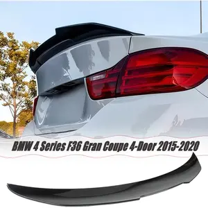 MUTUSAISI Rear Trunk Spoiler Wing ABS Fit for BMW 4 Series F36 Gran Coupe 4-Door 2015-2020 Accessories PSM Style Decklid Lip Exterior