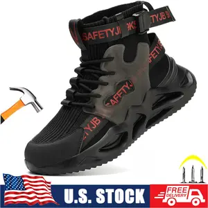 steel toe shoe Men Women Industrial Construction Shoes Industrial  non-slip Work Sneakers Comfortable Lightweight Safety Shoes breathable boot shoe healthcare worker indestructible footwear lifesaver boots