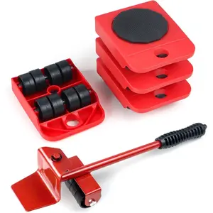 Set of Furniture Moving Tools Transport Sliders, Furniture Moving Wheel, Easy-To-Use Mover Accessories, Furniture Lift Mover for Home & Office Relocation, Durable Furniture Handling Solutions