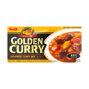 S&B Japanese Golden Curry Block Extra Hot 7.76oz Random New/Old Packaging