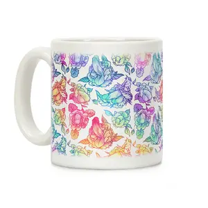 Floral Penis Rainbow Coffee Mug Coffee Mug, Coffee Lovers, Funny Coffee Cup, Friend Gifts, Funny Gift, Gifts For Her