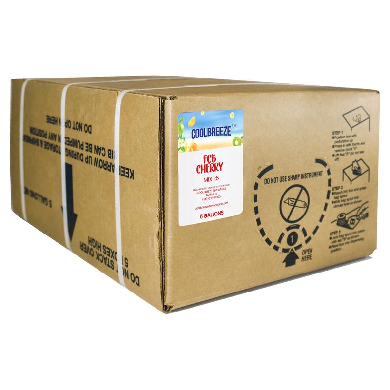 Coolbreeze® Beverages 5 Gallon Bag-In-Box Frozen Carbonated Beverage Slush Mix - 3 Flavor Pack