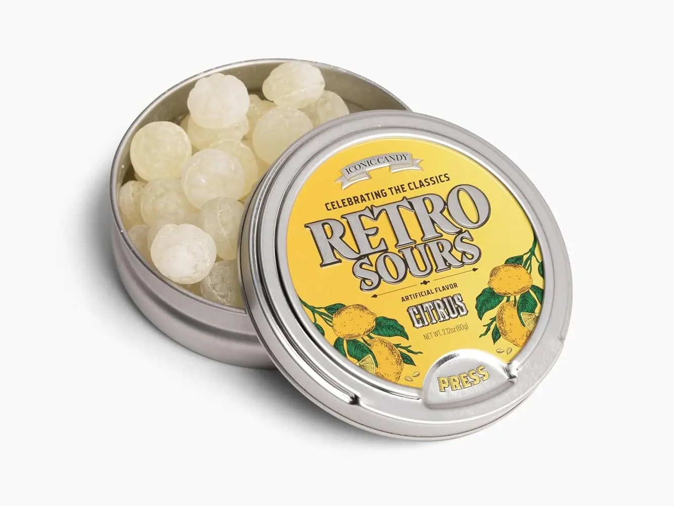 Retro Sours Citrus Hard Candy- 2.12oz count 1