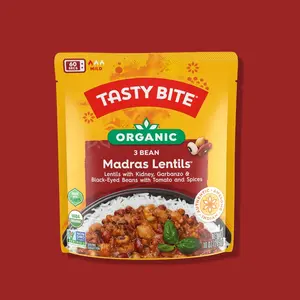 Organic Madras Lentils 3 Bean - 6 Pack
