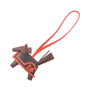 Pre-owned HERMÈS Lambskin Small Leather Goods Hermes Rodeo PM Rodeo Cool Agneau Milo Charm