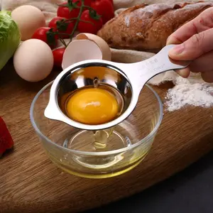 1 Piece Stainless Steel Egg Yolk Separator, Mini Handheld Egg White Yolk Separator Tool, Baking Accessories, Utensils
