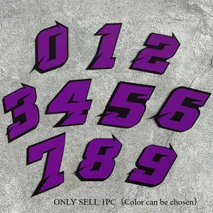 1PC Trendy Number Creative" Car Sticker for Car, Motorcycle, Notebook Decoration, Easily Upgrade Item's Trendy Meme Style, Personality Number Design Makes Car Decoration Say Goodbye to Monotony, Show Meme Enthusiast Proposition