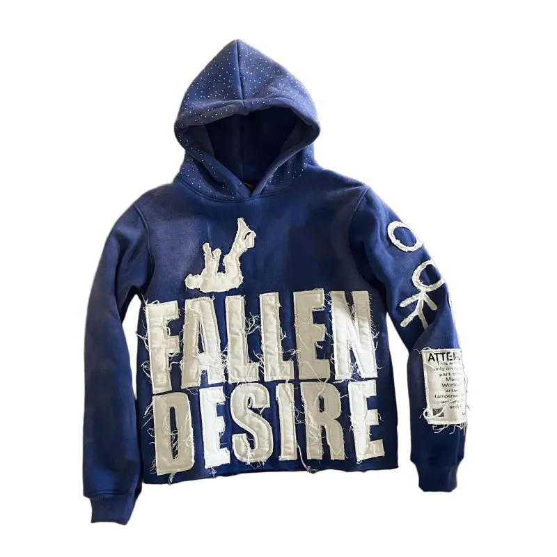 Men's and Women's "Fallen Desire" Graphic Hoodie - Y2K Retro Streetwear Sweatshirt Oversized Pullover Hoodie Machine Washable Unisex Clothing for Women, Men, Couples - Fall/Winter Fashion Outfit, Casual Wear, Couples Matching