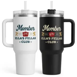 Ella Fellas Club Tumbler 20oz & 40oz – Vintage Country Music Fan Cup, Western Cowboy Aesthetic Travel Mug, Gift for Ella Fellas Fans - TrendyGiftUSA Drinkware Flasks Water Bottles