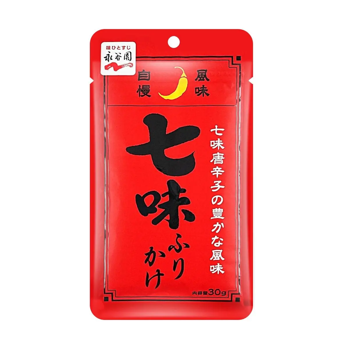 NAGATANIEN 7-Spice Furikake Rice Seasoning - Japanese Chili Pepper Flakes for Rice, Noodles, Tofu - 30g