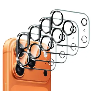 4-Pack HD Lens Protection Film for iPhone 17 Pro Max/17 Air/17 Pro, Full Coverage Tempered Glass Screen Protector, High Clarity & Scratch Resistant, Cellphone Accessories