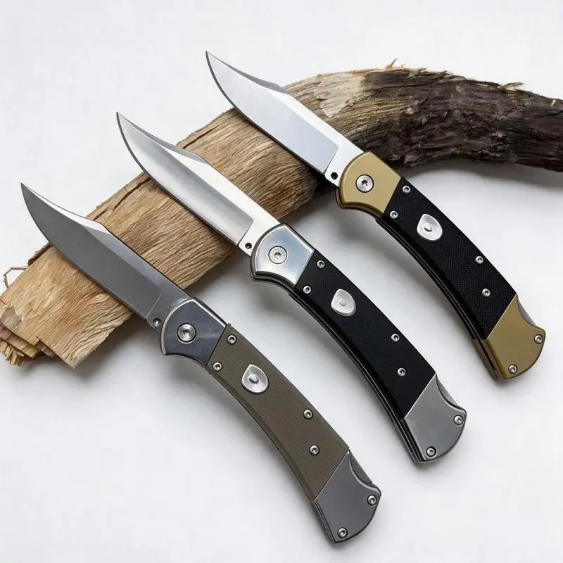 Clip Point Folding Knife in S30V Steel with Gray G10 Non-Slip Handle - Ambidextrous EDC Tool for Outdoor Tasks, Camping & Hunting