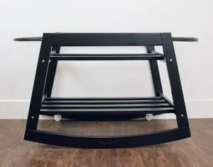 Modern Basket Stand in Black