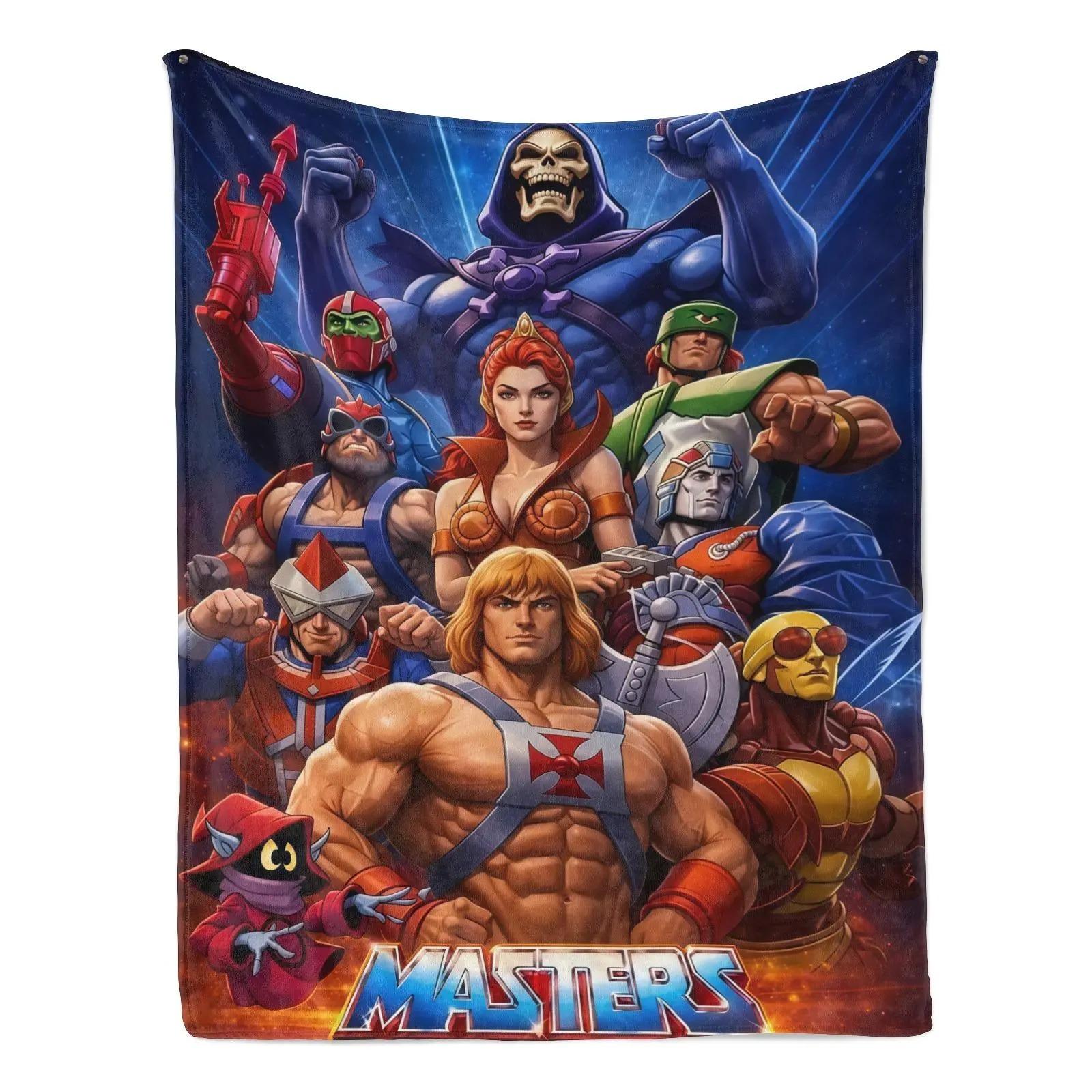 He-Man and theMasters of the Universe Blanket Soft Funny Throw Blanket Suitable For Use on Sofas, Beds, or For Travel, Gentle on The Skin Warm gifts for daily use, birthdays, Christmas and Halloween