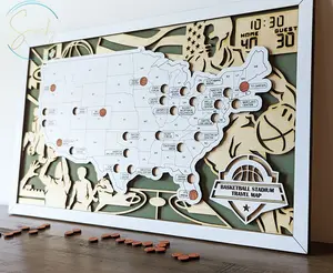 NBA stadium map, pro basketball stadium tracker, NBA stadium travel map, gift for basketball lover, gift for men