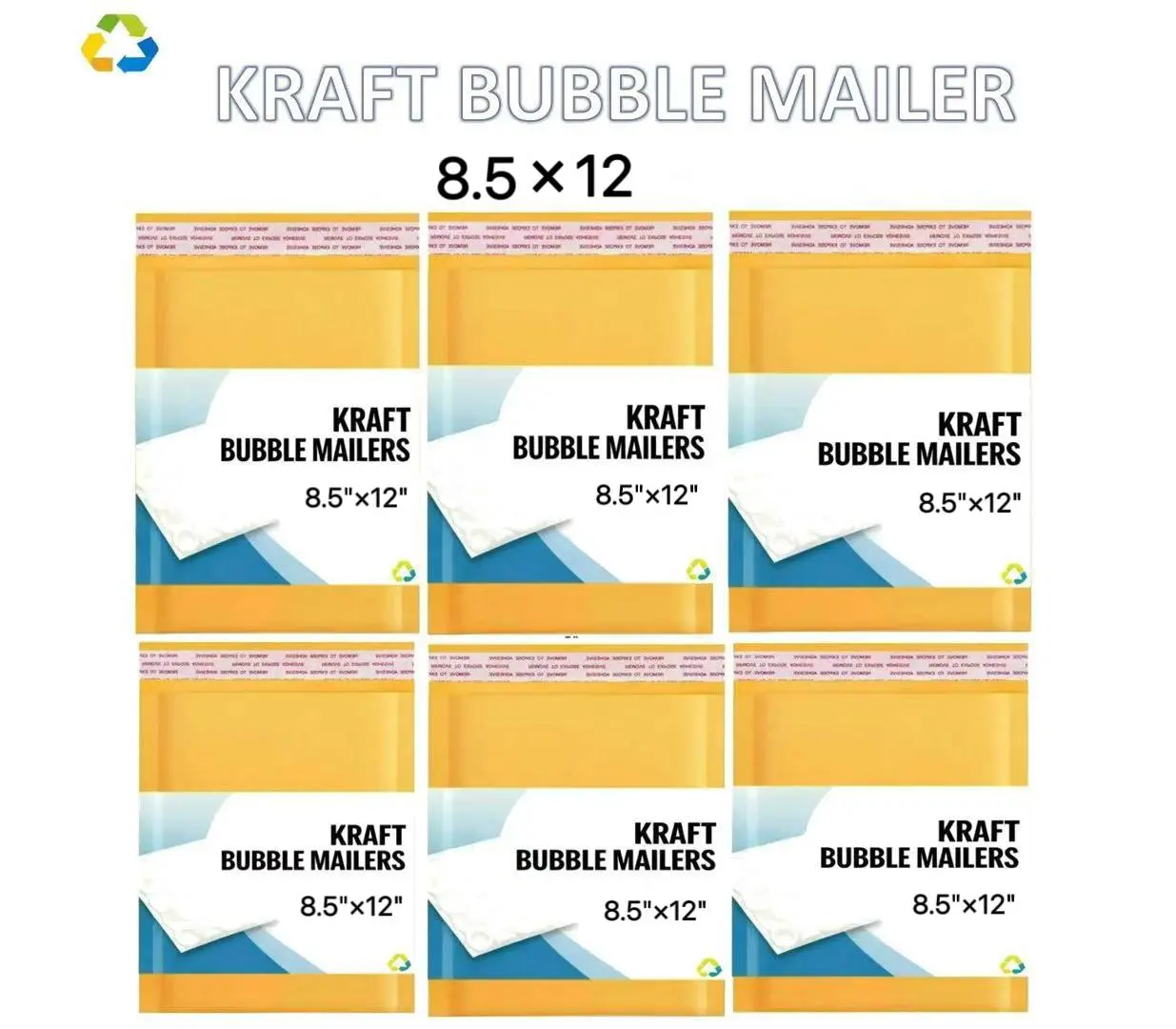 8.5x12 8.5x11 Kraft Self Seal Bubble Mailer Padded Envelope 25,50,100,200,250,500,1000