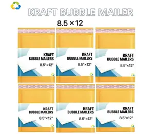 8.5x12 8.5x11 Kraft Self Seal Bubble Mailer Padded Envelope 25,50,100,200,250,500,1000