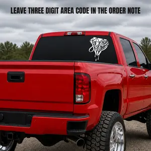 Custom area code diamond Vinyl Decal