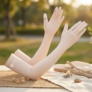 Women's Summer UV Sun Protection Gloves - Long Driving Cycling Outdoor Arm Gloves Full Finger Non Slip Sunblock Perfect for Sports Activities