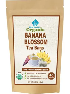 Organic Dried Banana Blossom 40 Tea Bags