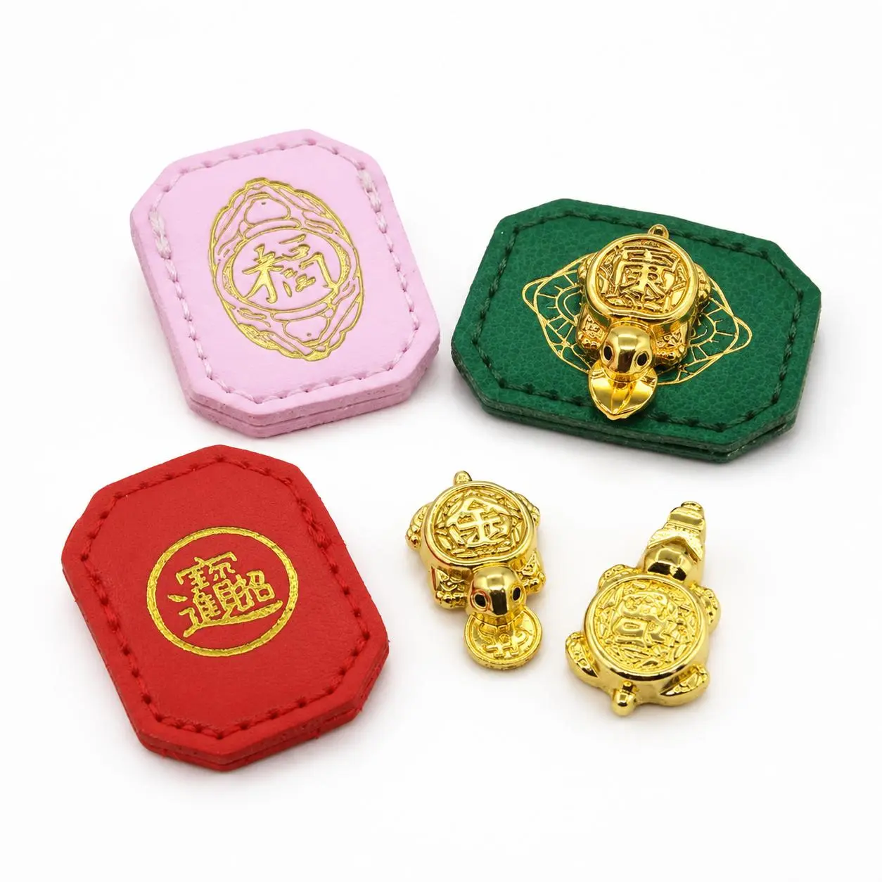 Feng Shui Turtle Wallet Charm, Mini Good Luck Amulet for Longevity, Wealth Protection, and Financial Stability, Lucky Charms Decoration Decoration Items