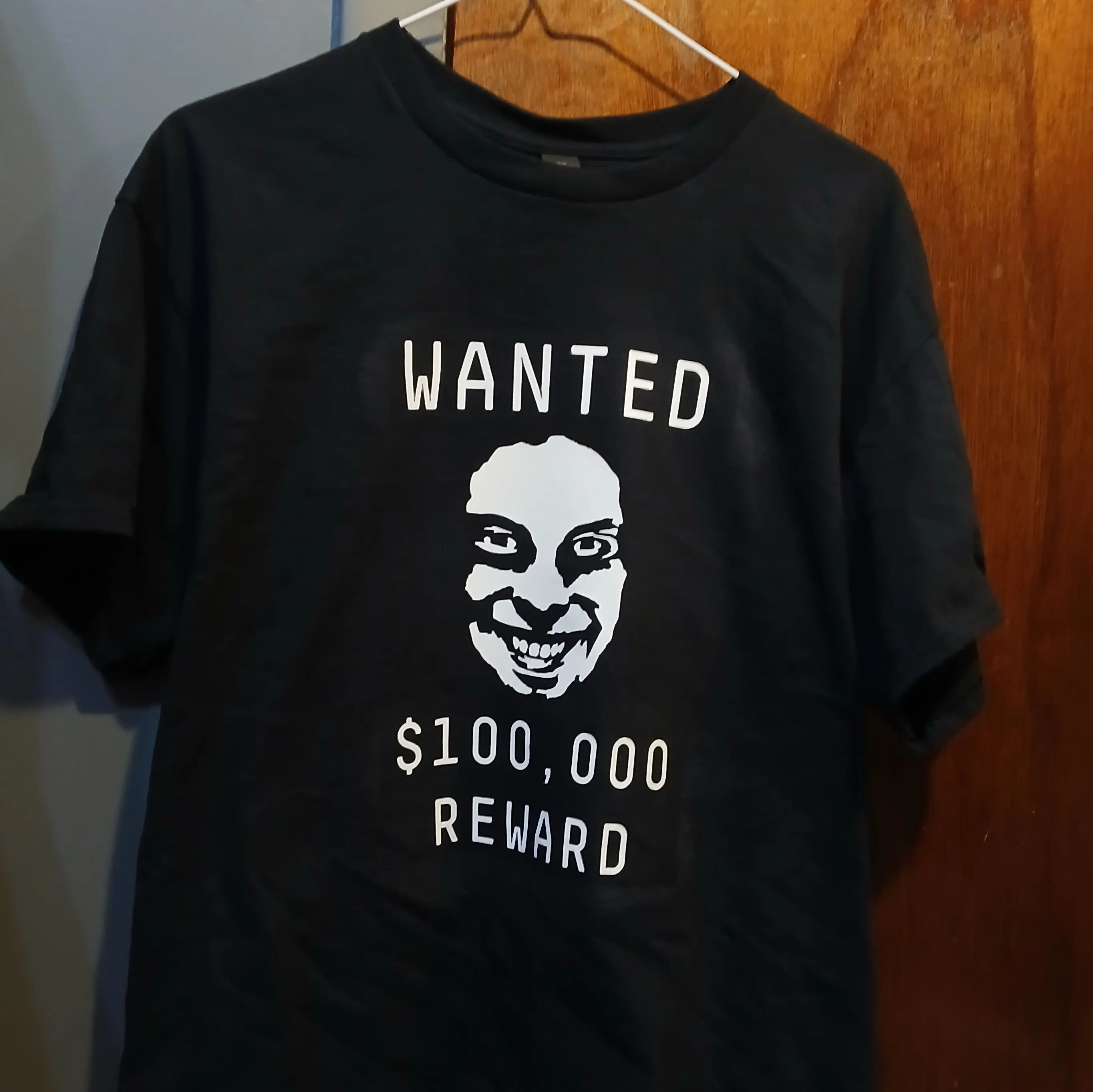 Aphex Twin WANTED Shirt Richard D James Smiling Face Funny Black