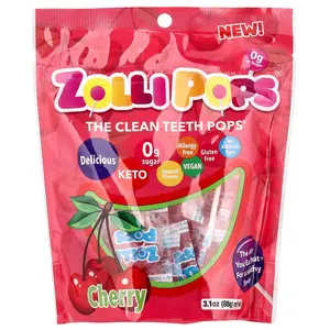 Zollipops The Clean Teeth Pops®, Cherry, 3.1 oz (88 g)