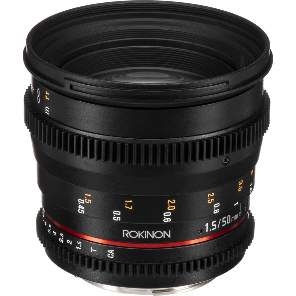 Rokinon 50mm T1.5 Cine DS Camera Lens for Canon EF Mount - Smooth Focus, Professional Photography Use