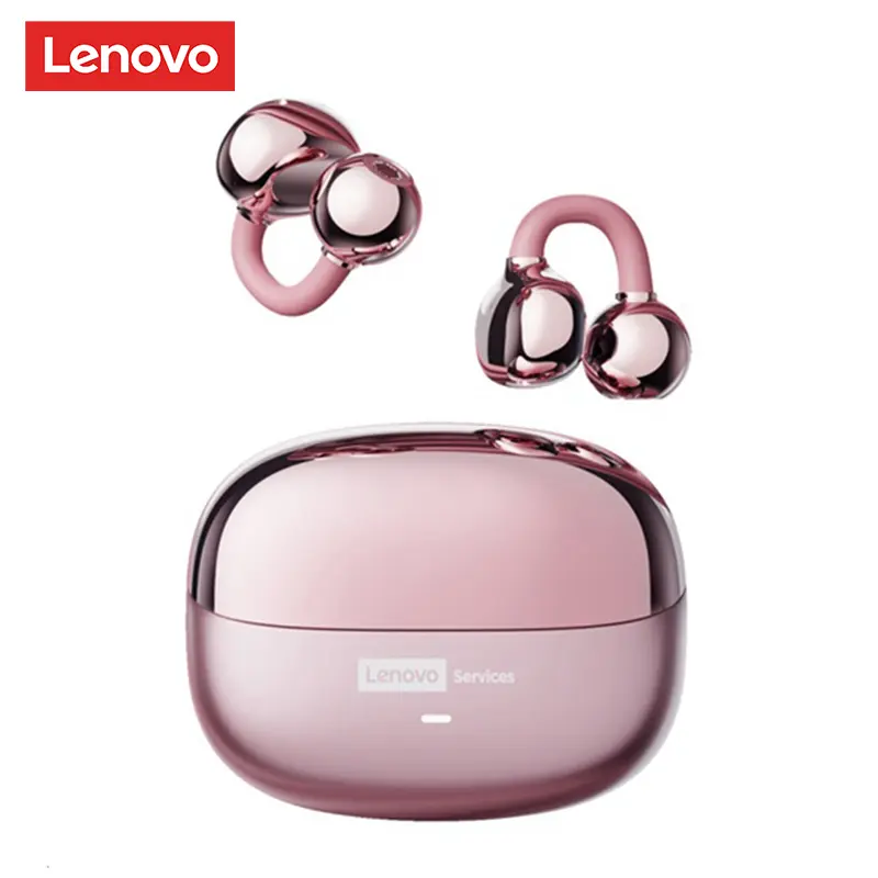 Lenovo LE302 Clip-On Hook Wireless Earbuds - Bluetooth 6.0, Open-Ear Design, Ultra-Lightweight Headset, HD Panoramic Stereo Audio, IPX4 Sweat Resistance, Stable Connection, for Sports & Music Calls, Compatible with Android/iOS PC, Earphones & Accessories