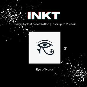 Eye of Horus Tattoo | 2 Week Temporary Tattoo | Plant Based Vegan Tattoo | Boho Tattoo | Festival Tattoo | Spiritual Tattoo | Eye Tattoo | Third Eye Tattoo | Egyptian Tattoo
