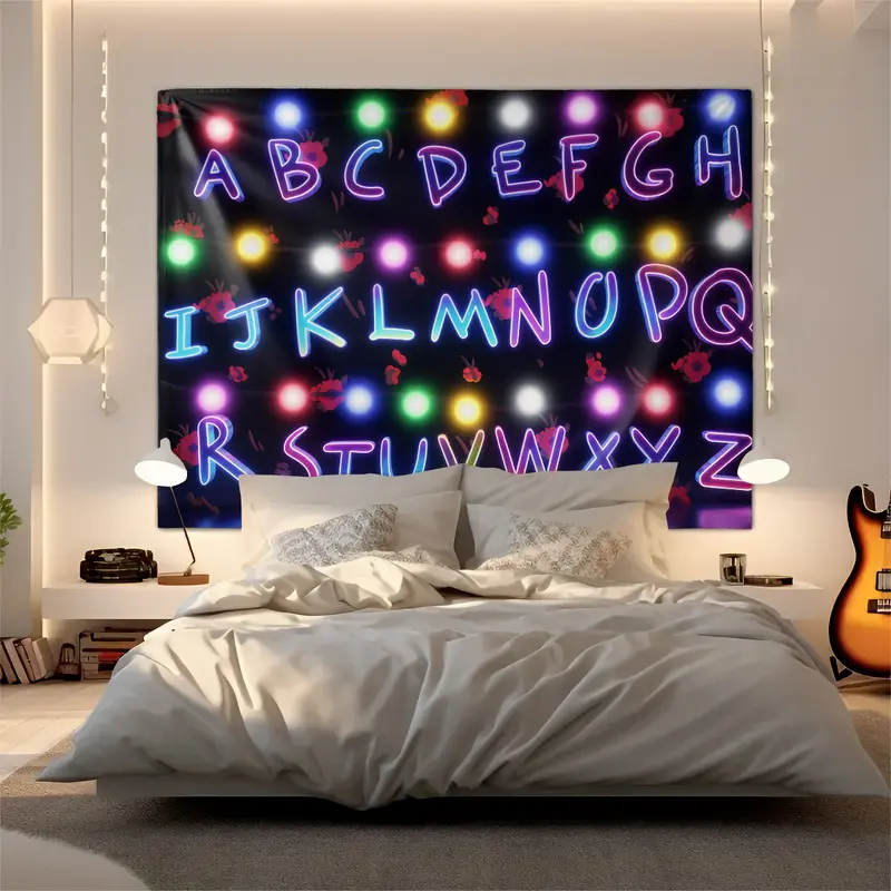 Home Decor With Quirky Stories, Creative Letter Lights, Patterned Tapestries, Fashionable Room Flags, Unique Wall Art In Living Rooms And Bedrooms, Suitable For High-End Decoration In Various Places