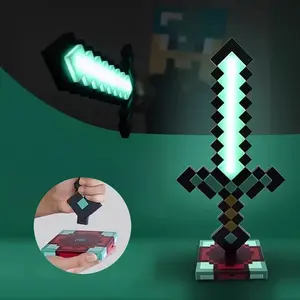 Diamond Sword Night Light Ornament, Color Changing Sword Game Accessory, Gift Toy Model, Table Lamp Decoration, Christmas Gift, Decorative Led Lights