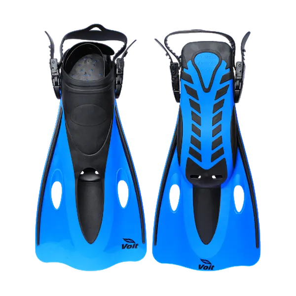 Adult Adjustable Swim Fins, Diving Gear for Training & Muscle Development, Blue Sport Water Sports Equipment