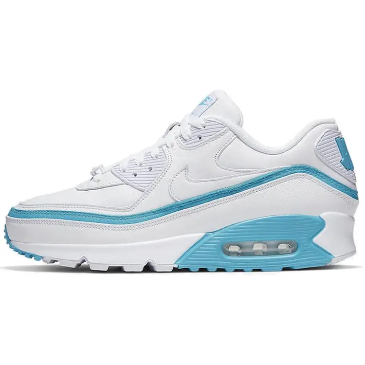 Nike Air Max 90 Undefeated White Blue Fury Retro Comfort Low Top Casual Running Shoes Unisex CJ7197-102