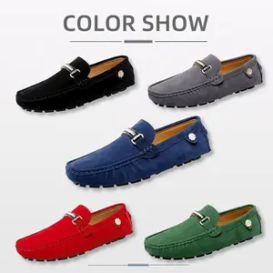 Slip-On Penny Loafers Moccasin Driving Shoes Flats Boat Shoes,Comfortable Soft Sole Anti-skid Solid Color Shoes