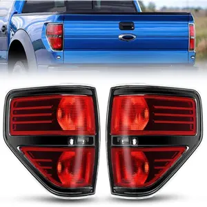 Nilight OE-Style Red Housing Taillight Assembly, Car Accessories with Blinker Lights, Rear Lamp Replacement for 2009-2014 Ford F-150 Pickup Truck, Driver & Pass Side Tail Lamp,summervibes