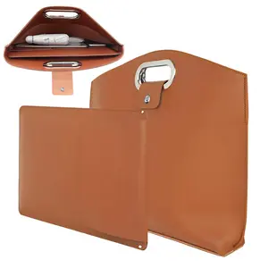 Laptop Bag for Women Men, Waterproof Leather 14-16In for Laptops and iPad Cases, Work Tote Bag Briefcase