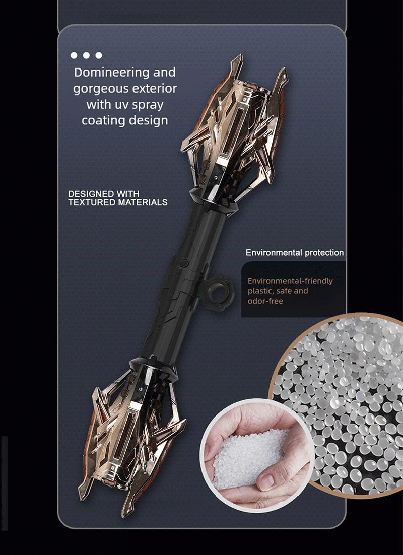 Thunder Star Scepter - Retractable Double-Ended Handheld Toy | Smart Sound-Activated Color Change & Dynamic Lighting Effects with Built-in High-Capacity Battery | Gift Giving | Handheld Toy | Handheld Sword | Children's Toy / Kids' Toy | Gift for Children