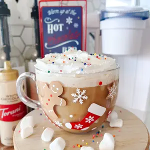 Gingerbread glass mug