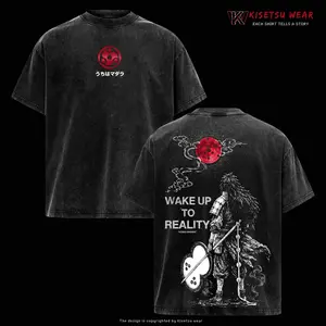 Naruto Anime T Shirt, Madara Uchiha Graphic Tee, Oversized Acid Washed Cotton Shirt, Streetwear Manga Merch, Unisex Casual Outfit Gift