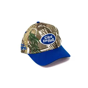 MC "Give Em Hell" Hat - Camo/Blue