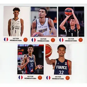 VICTOR WEMBANYAMA (5) Card 2022 FRENCH ROOKIE COMPLETE SET ALL ROOKIE SPORTS TRADING CARDS