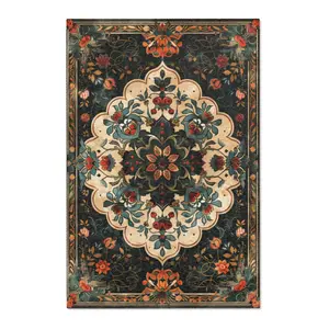 Gothic Rug Cottagecore Rug Vintage Carpet Eclectic Room Decor for Home Hippie Dorm Decor Whimsigoth Room Decor Dark Academia Room Gift