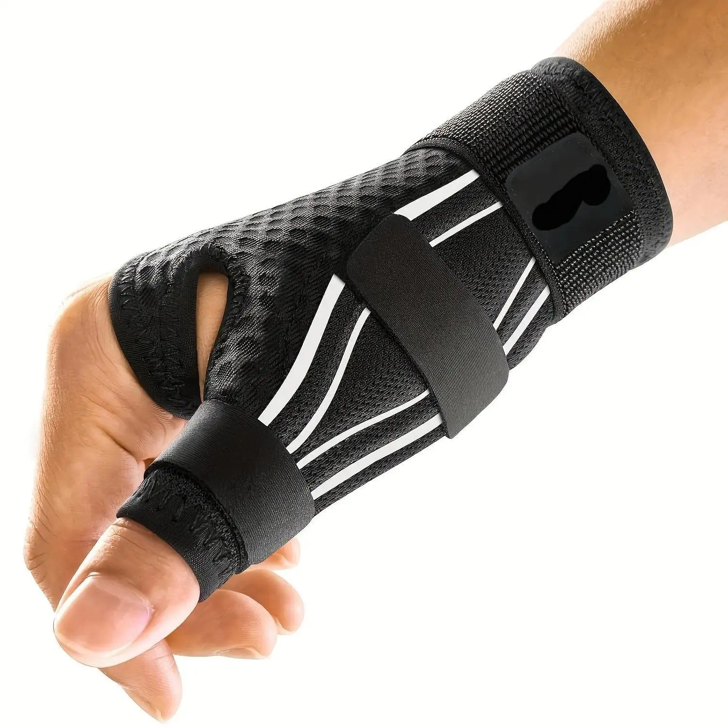 Adjustable Wrist Brace with Thumb Support, Carpal Tunnel & Pain Relief Wrist Support Strap, 270° Compression Wrap Ergonomic Wrist Stabilizer for Gym Workout, Typing, Sports and Daily Use