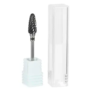 VOCOSTE Nail Drill Bits, Nail Art Tools, Nail Art Manicure Tool, Wear-Resistant Ceramic Nail Drill Bits for DIY Nail, Black