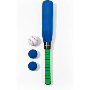 Ultra Soft 22 Inch Kids Foam Baseball Bat Toys with 4 Balls Gift for Children Toddlers Boys Girls Age 3-5-8 Outdoor Indoor Sport T Ball Game Playing,Blue
