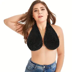 Convenient water-absorbent and breathable towel bra is suitable for beach, sports, indoor daily wear, the towel is hung around the neck, wrapping the chest, strapless support, double-sided plush is super soft and warm, suitable for beauties, small gift be