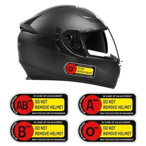 Blood Type Motorcycle Sticker, Waterproof Fashion Vinyl Sticker for Motorcycle Gas Tank, Helmet, Car Windows, Perfect for Decorating Racing Helmets